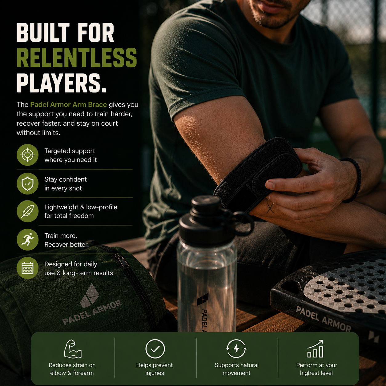 Padel Elbow Support Brace Pro
